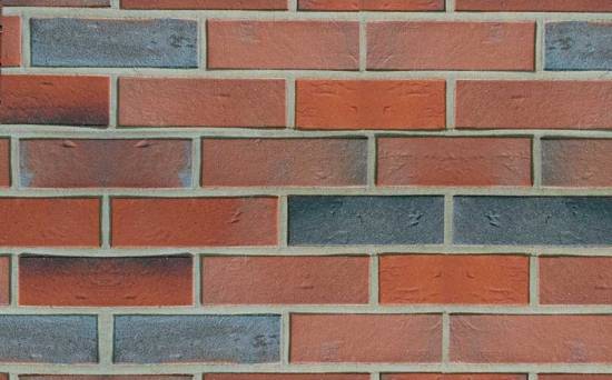 Кирпич клинкерный пустотелый ABC 0105 Oldenburg rot-bunt с песком, 240*115*71 мм